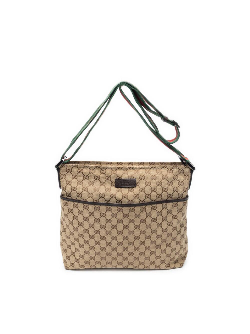Gucci Front Pocket Web Messenger Gg #367351G95B